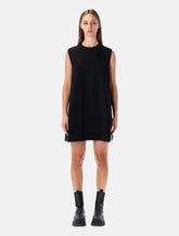 Sacai short dress with contrasting pleated back - | Spazio Pritelli