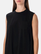 Sacai short dress with contrasting pleated back - | Spazio Pritelli