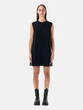 Sacai short dress with contrasting pleated back - | Spazio Pritelli