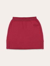 Fendi Kids burgundy knit skirt - | Spazio Pritelli