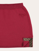 Fendi Kids burgundy knit skirt - | Spazio Pritelli