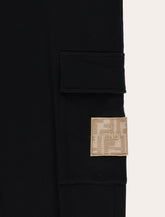 Fendi Kids black jogger pants with FF logo - | Spazio Pritelli