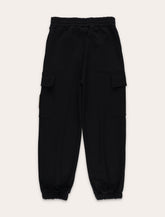 Fendi Kids black jogger pants with FF logo - | Spazio Pritelli
