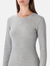 Marine Serre Mini Jersey Long-Sleeved Crewneck Dress - | Spazio Pritelli