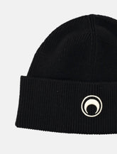 Marine Serre merino wool ribbed beanie - | Spazio Pritelli