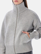 Cardigan con zip n°438 Xtra Fab in cashmere di Extreme Cashmere -  | Spazio Pritelli
