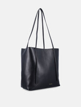Abilso square leather tote bag - | Spazio Pritelli