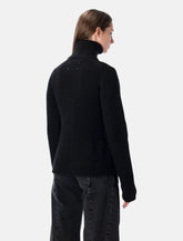 Maison Margiela Cardigan in Lana con Zip e Collo Alto - | Spazio Pritelli