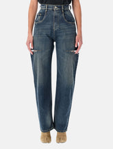 Maison Margiela Stonewashed Denim Jeans with Slash Details - | Spazio Pritelli