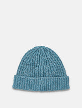 Berretto Stone Island in lana mouliné con logo Compass - | Spazio Pritelli