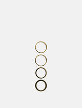 MM6 Maison Margiela stacked numeric metal ring - | Spazio Pritelli