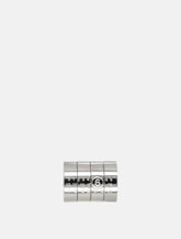 MM6 Maison Margiela stacked numeric metal ring - | Spazio Pritelli