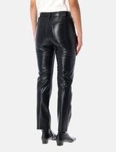 Anine Bing Bruno Recycled Leather Pants in Black - | Spazio Pritelli