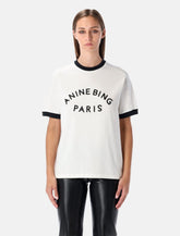 Anine Bing Jaylin Paris Cotton T-shirt - | Spazio Pritelli