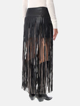 The Garment Brooklyn leather-look fringe skirt - | Spazio Pritelli