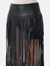 The Garment Brooklyn leather-look fringe skirt - | Spazio Pritelli