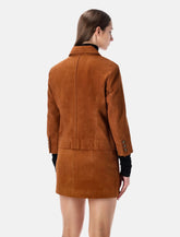 The Garment suede fitted jacket - | Spazio Pritelli