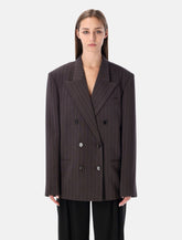 Magda Butrym pinstripe double-breasted blazer - | Spazio Pritelli