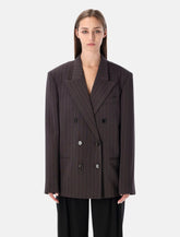 Magda Butrym pinstripe double-breasted blazer - | Spazio Pritelli