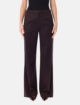 Pantaloni dritti in lana bordeaux Magda Butrym - | Spazio Pritelli