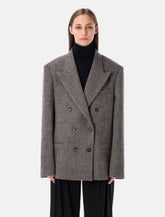 Magda Butrym chevron wool double-breasted jacket - | Spazio Pritelli