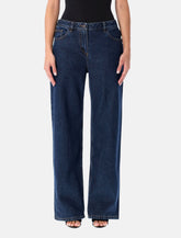 Magda Butrym loose-leg faded denim pants - | Spazio Pritelli