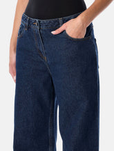 Magda Butrym loose-leg faded denim pants - | Spazio Pritelli