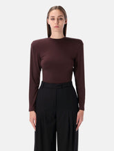 Body Magda Butrym in jersey marrone -  | Spazio Pritelli