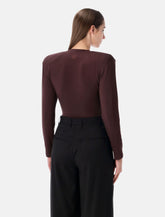 Body Magda Butrym in jersey marrone -  | Spazio Pritelli