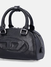 Diesel 1DR Dome mini bowling bag in leather - | Spazio Pritelli