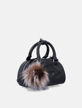 Diesel 1DR Dome mini bowling bag in leather - | Spazio Pritelli