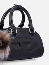 Diesel 1DR Dome mini bowling bag in leather - | Spazio Pritelli