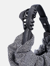 Diesel Grab-D small crystal denim hobo bag - | Spazio Pritelli