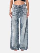 Diesel 1966 D-Sire light blue wide-leg jeans - | Spazio Pritelli