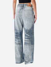 Diesel 1966 D-Sire light blue wide-leg jeans - | Spazio Pritelli
