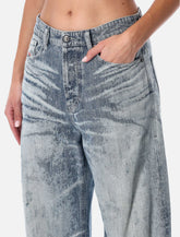 Diesel 1966 D-Sire light blue wide-leg jeans - | Spazio Pritelli