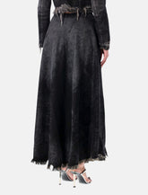 Diesel Runway black denim maxi skirt - | Spazio Pritelli
