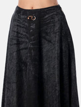 Diesel Runway black denim maxi skirt - | Spazio Pritelli