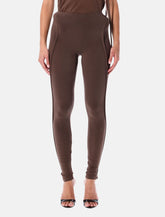 Ottolinger Sculpted Hip brown organic cotton leggings - | Spazio Pritelli