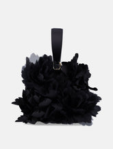 Ferragamo mini satin clutch with floral embellishments -  | Spazio Pritelli