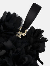 Ferragamo mini satin clutch with floral embellishments -  | Spazio Pritelli