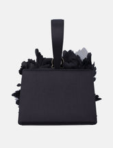 Ferragamo mini satin clutch with floral embellishments -  | Spazio Pritelli