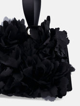 Ferragamo mini satin clutch with floral embellishments -  | Spazio Pritelli