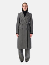 Cappotto doppiopetto oversize in lana chevron di Ferragamo -  | Spazio Pritelli