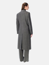 Cappotto doppiopetto oversize in lana chevron di Ferragamo -  | Spazio Pritelli