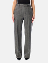 Pantaloni sartoriali in lana motivo chevron di Ferragamo - | Spazio Pritelli