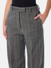 Pantaloni sartoriali in lana motivo chevron di Ferragamo - | Spazio Pritelli