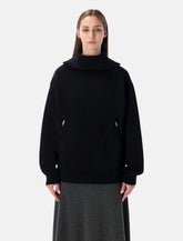 Maglia cotone con collo clto e zip Balenciaga -  | Spazio Pritelli