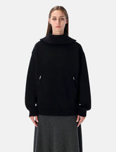 Maglia cotone con collo clto e zip Balenciaga - | Spazio Pritelli