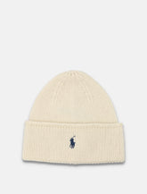 Polo Ralph Lauren wool knit beanie with embroidered logo - | Spazio Pritelli